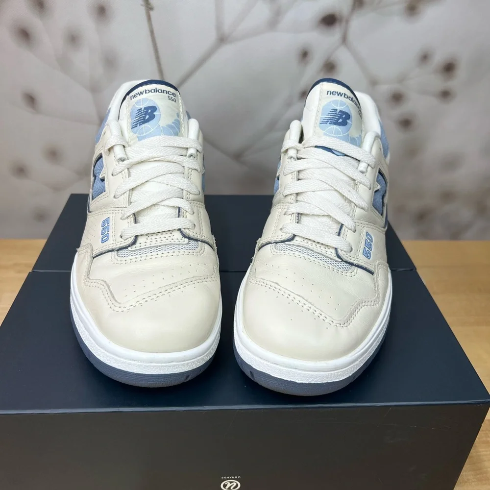 New Balance 550 Vintage Blue Indigo and vintage cream. Men’s Size 7.5 - Picture 12 of 12